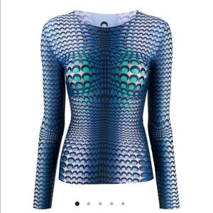 Marine Serre Blue Fish Scale Set with Bag